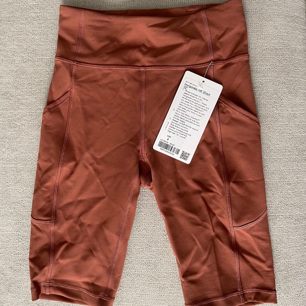 Lululemon Invigorate 10” shorts size 4
